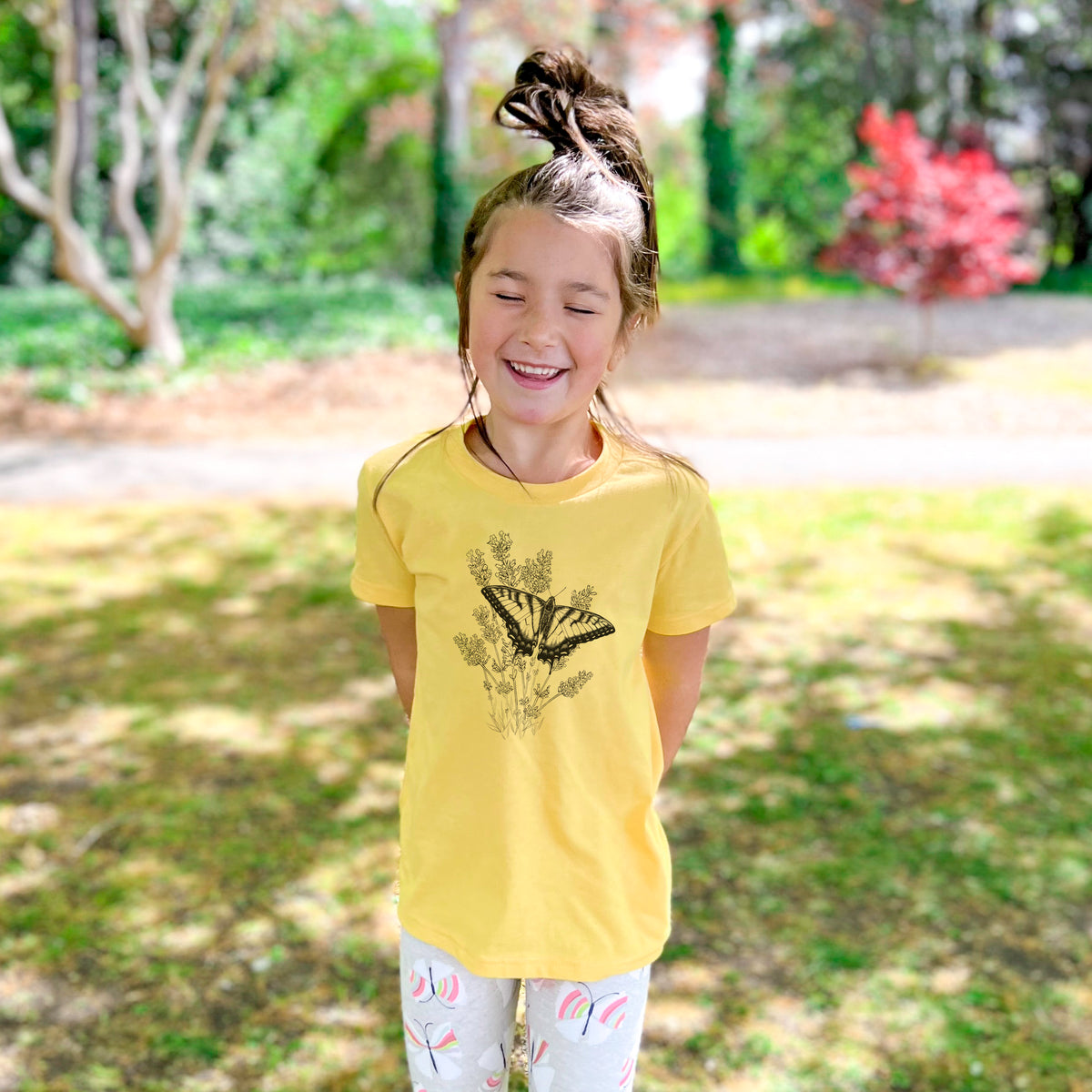 Eastern Tiger Swallowtail with Lavender - Youth Shirt