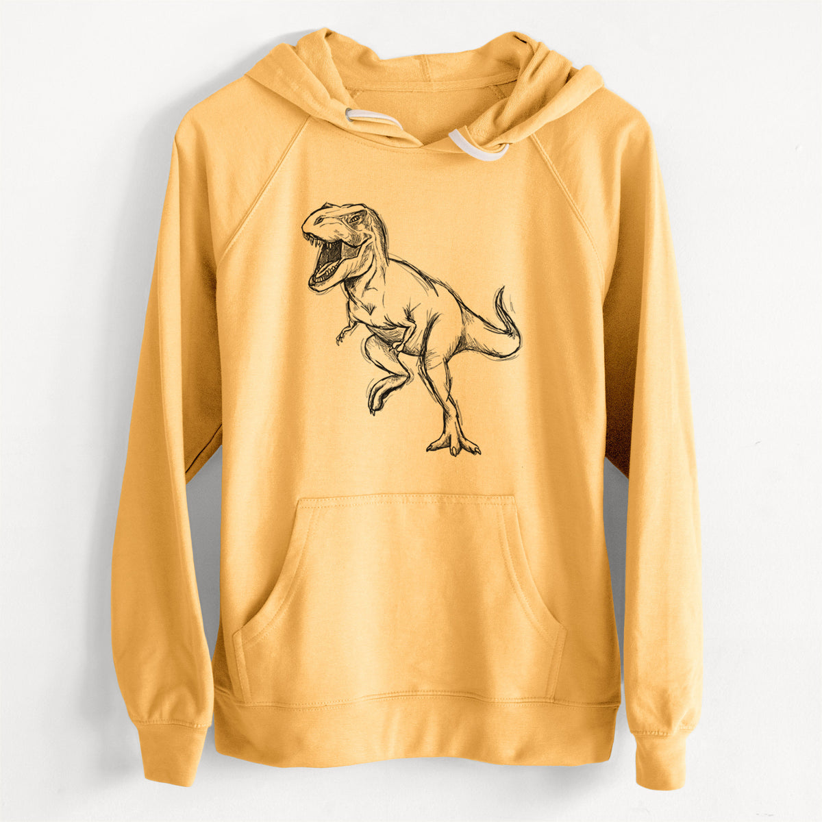 CLEARANCE - Tyrannosaurus Rex  - Unisex Slim Fit Loopback Terry Hoodie