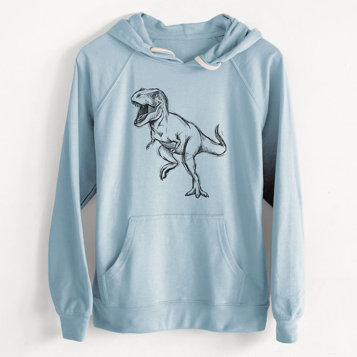 CLEARANCE - Tyrannosaurus Rex  - Unisex Slim Fit Loopback Terry Hoodie