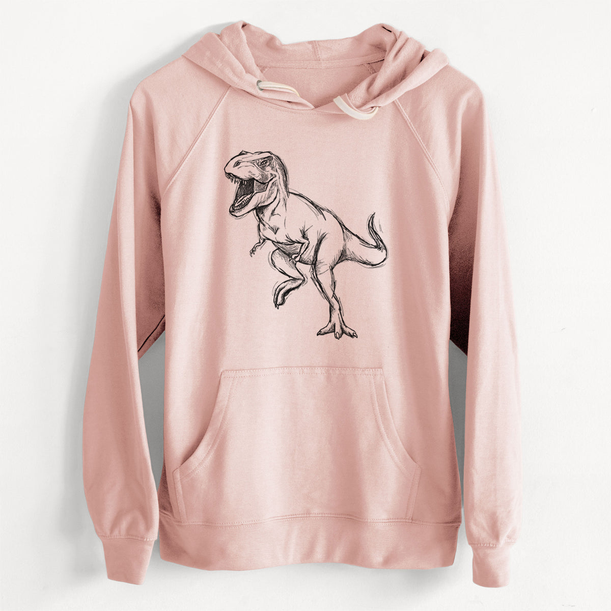 CLEARANCE - Tyrannosaurus Rex  - Unisex Slim Fit Loopback Terry Hoodie