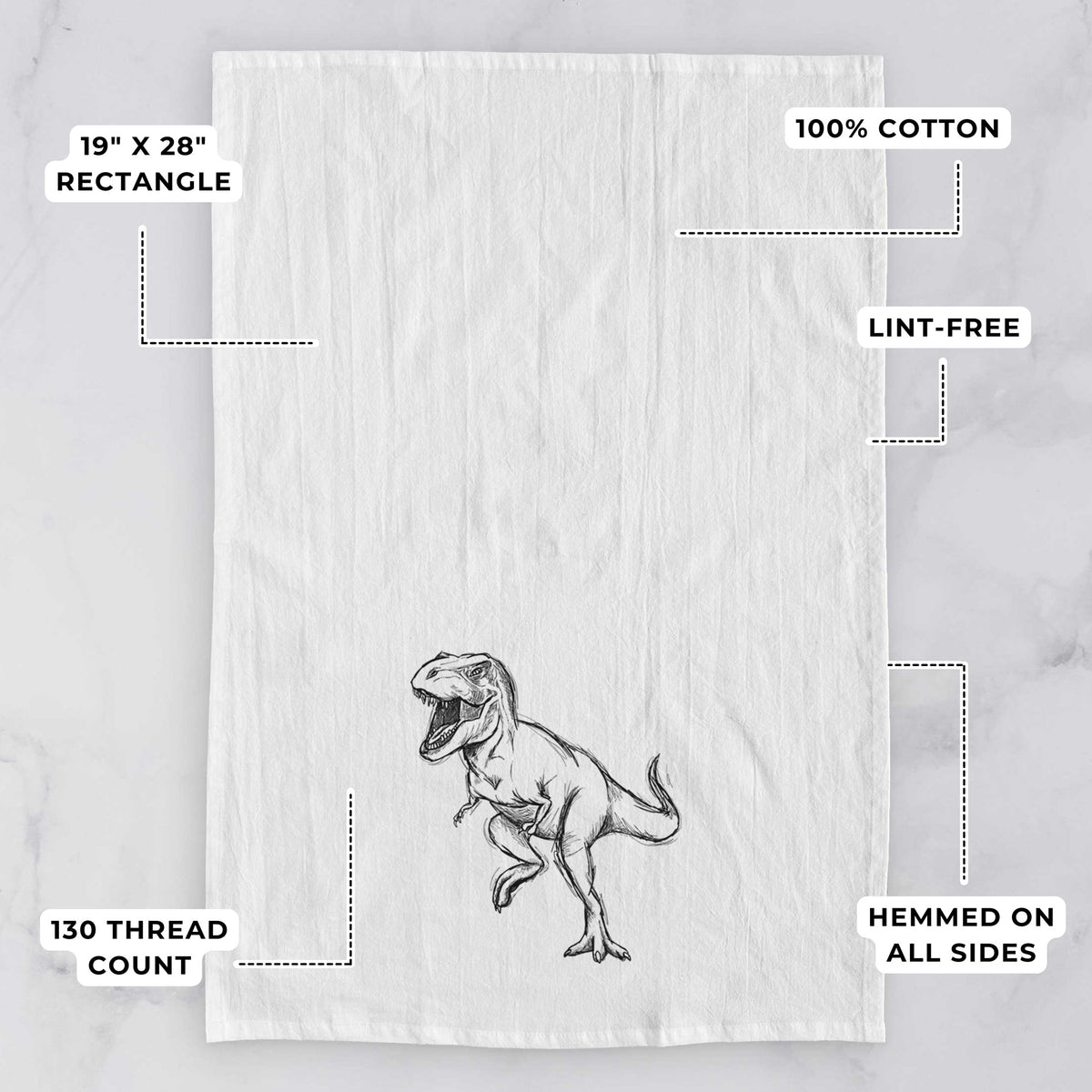 Tyrannosaurus Rex Tea Towel