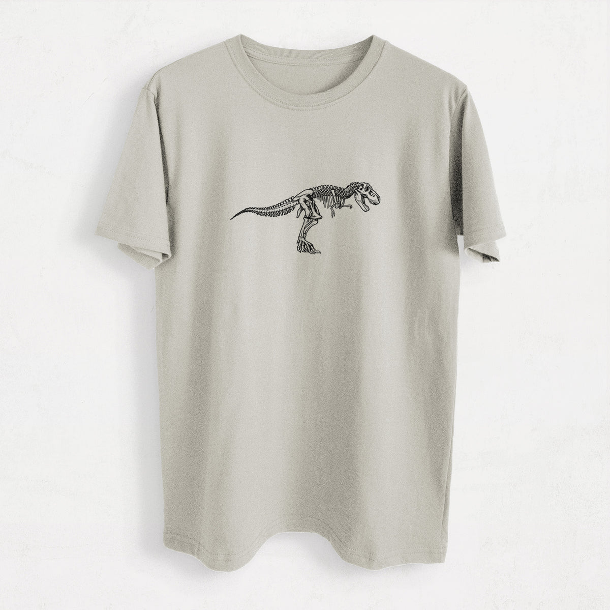 Tyrannosaurus Rex Skeleton - Heavyweight Men&#39;s 100% Organic Cotton Tee
