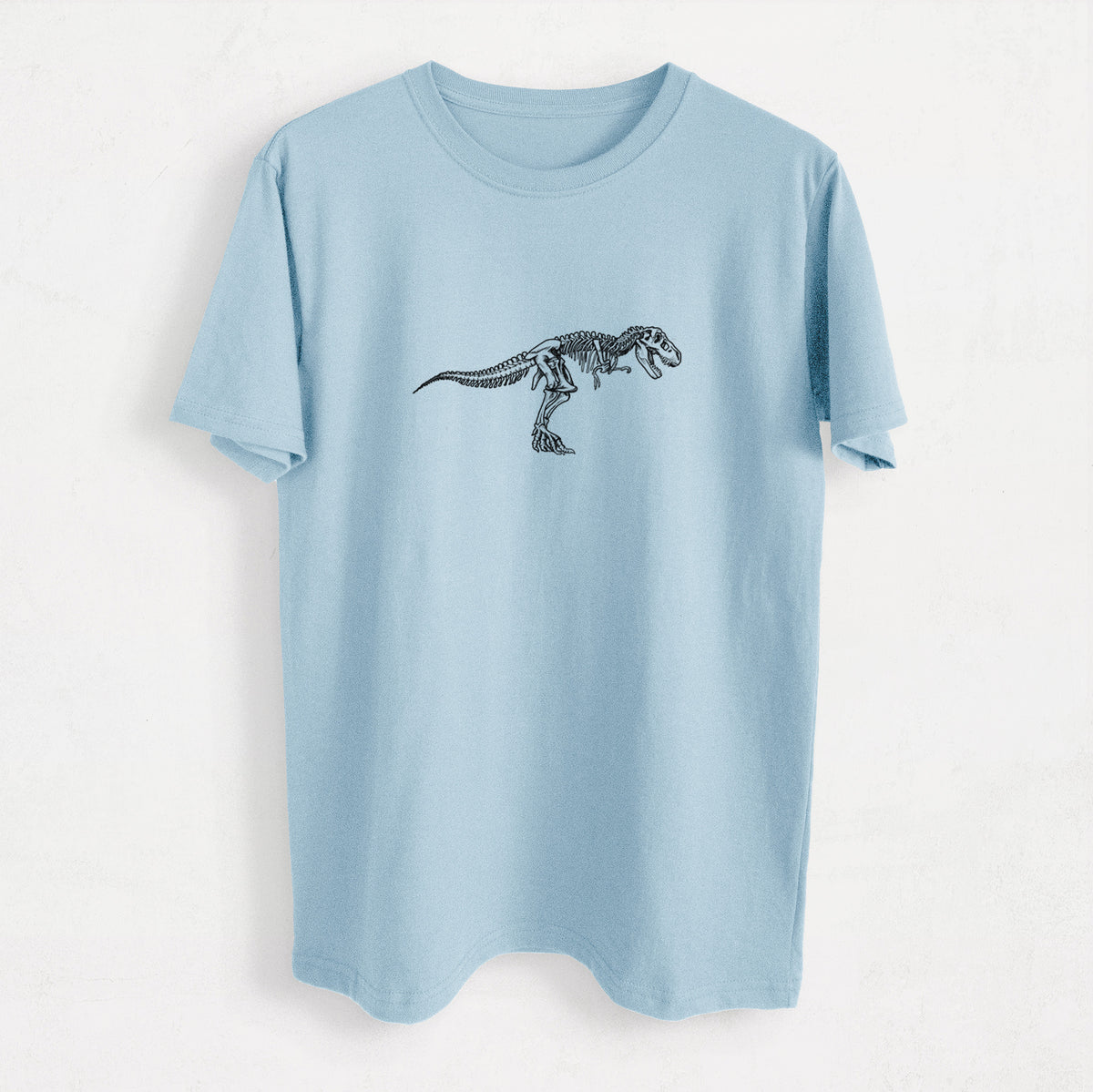 Tyrannosaurus Rex Skeleton - Heavyweight Men&#39;s 100% Organic Cotton Tee