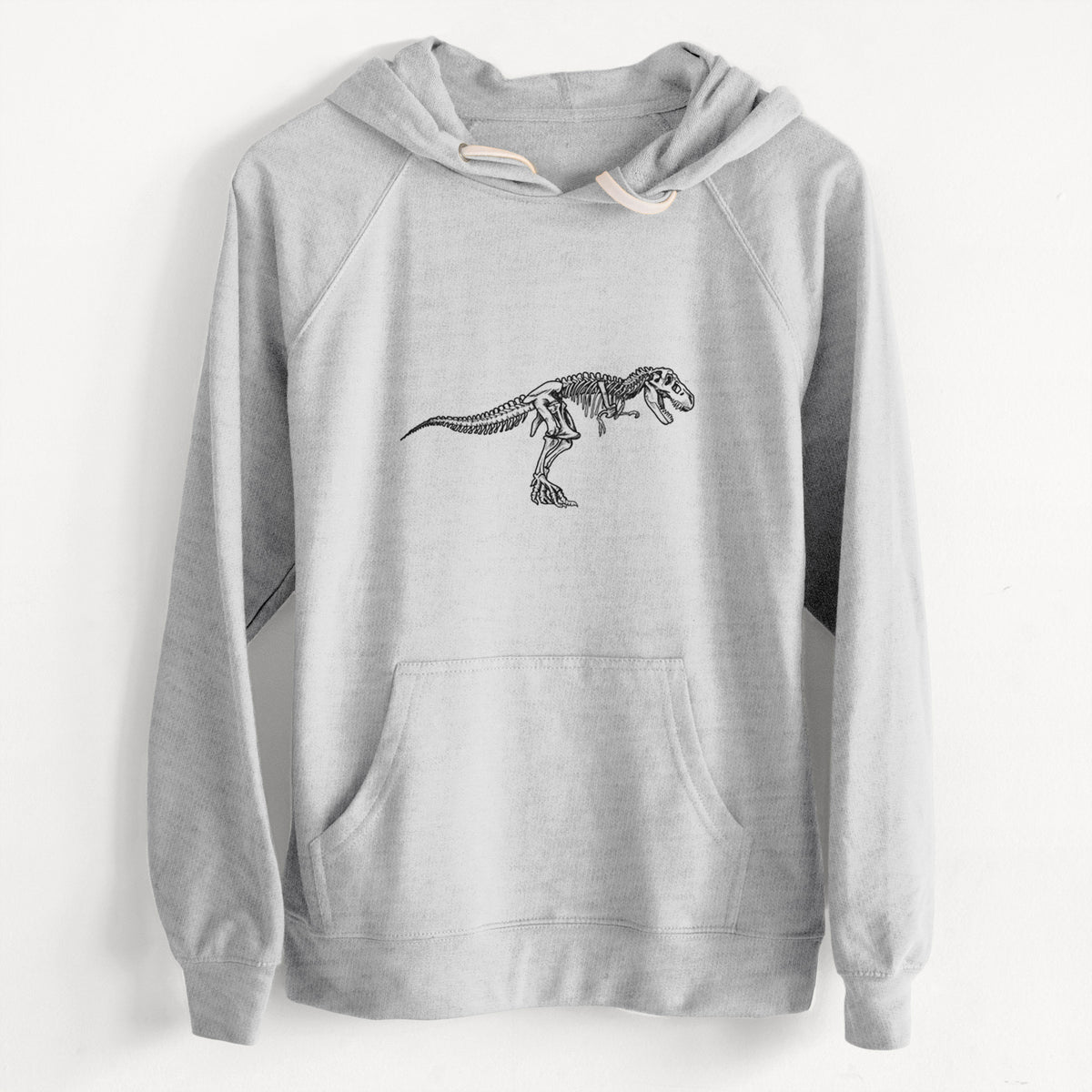 CLEARANCE - Tyrannosaurus Rex Skeleton  - Unisex Slim Fit Loopback Terry Hoodie