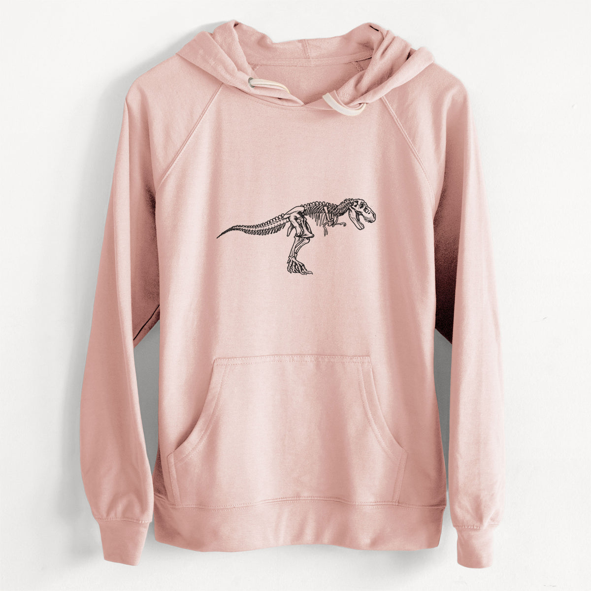 CLEARANCE - Tyrannosaurus Rex Skeleton  - Unisex Slim Fit Loopback Terry Hoodie