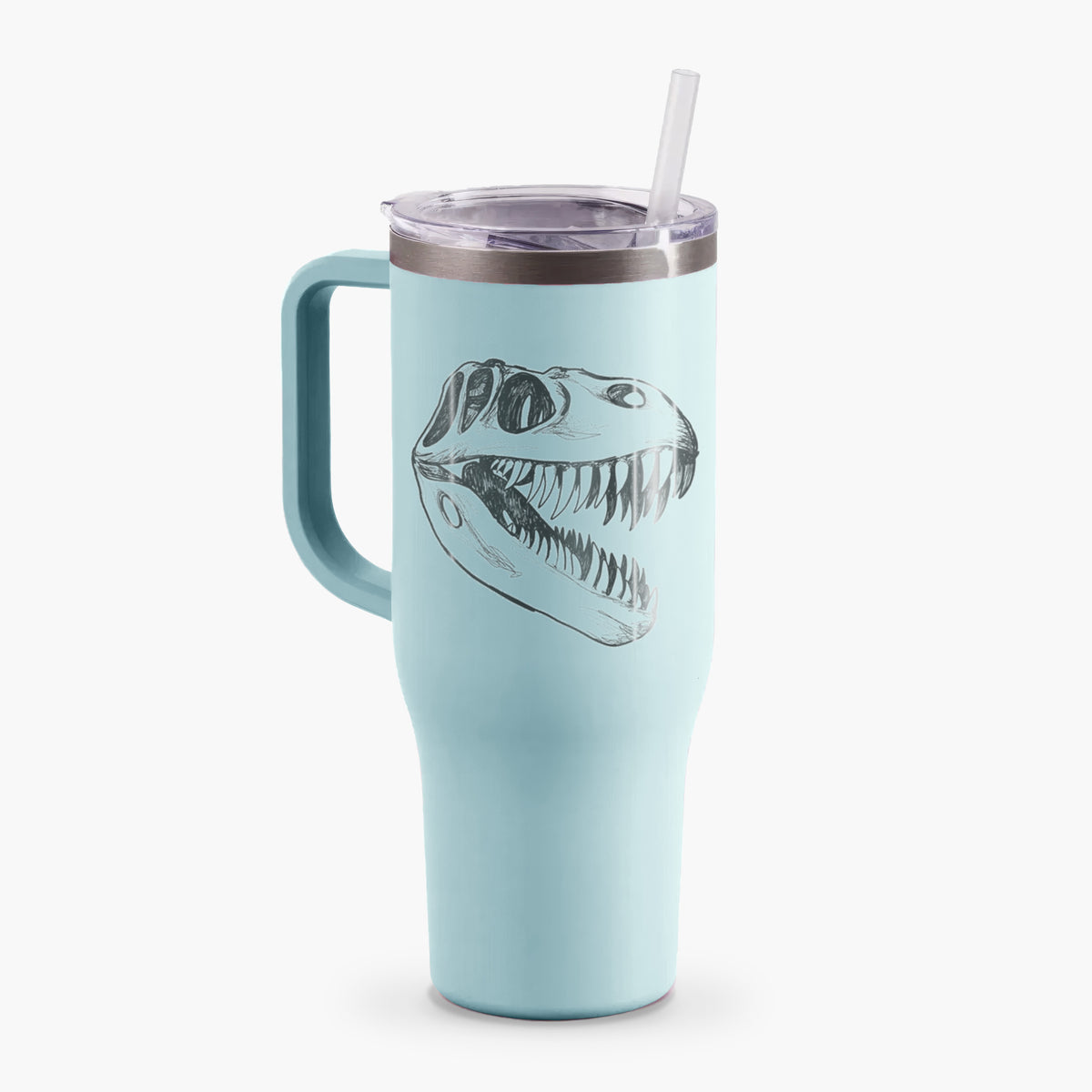 Tyrannosaurus Rex Skull - 40oz Tumbler with Handle