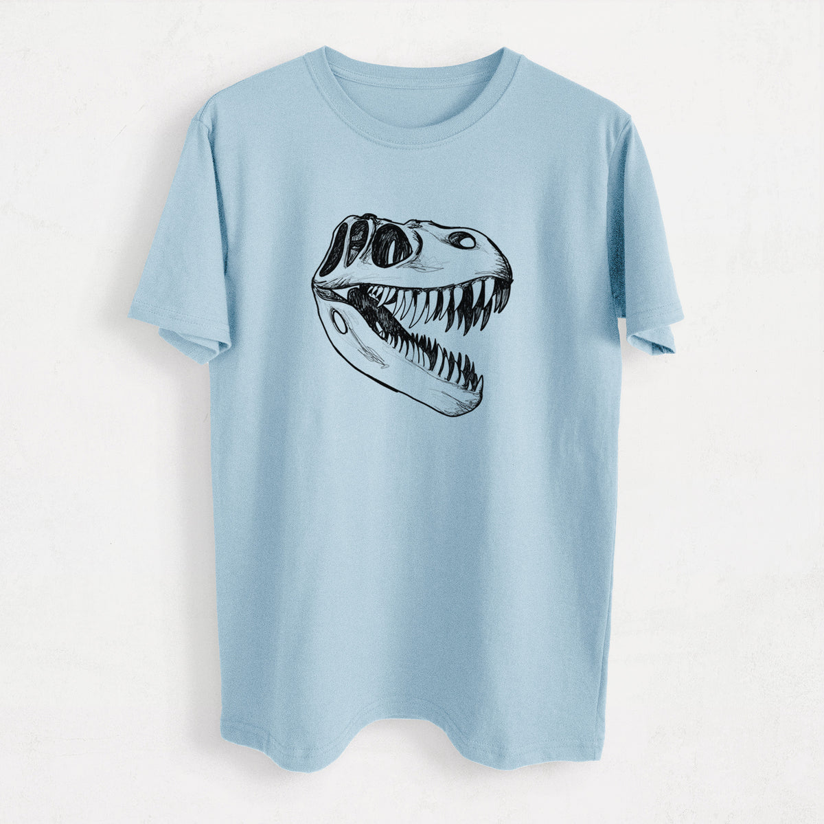 Tyrannosaurus Rex Skull - Heavyweight Men&#39;s 100% Organic Cotton Tee
