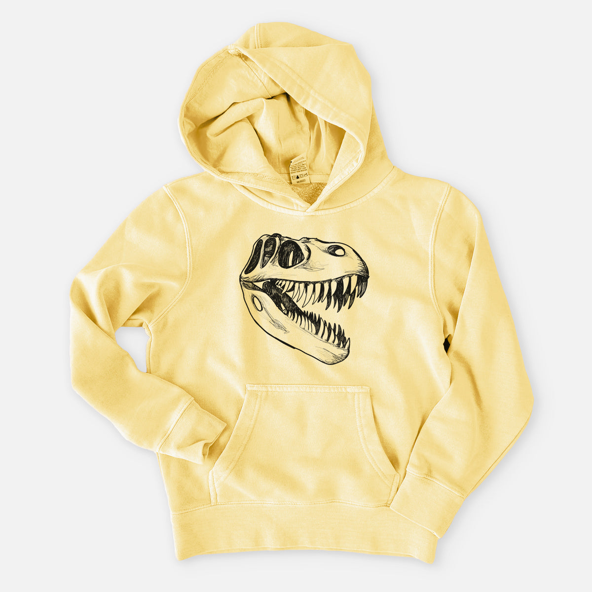 Tyrannosaurus Rex Skull - Youth Pigment Dyed Hoodie