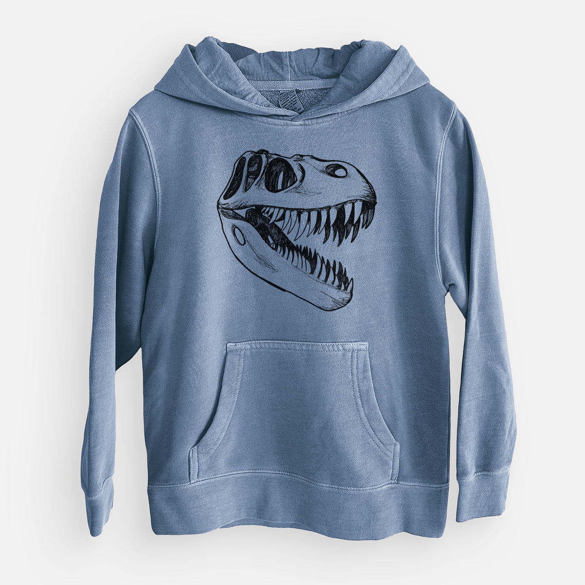 Tyrannosaurus Rex Skull - Youth Pigment Dyed Hoodie