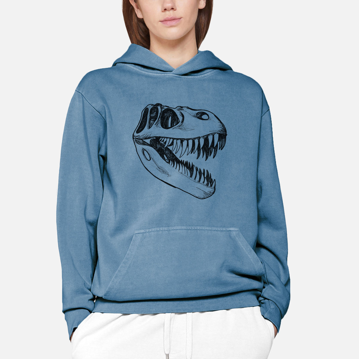 Tyrannosaurus Rex Skull  - Urban Heavyweight Hoodie