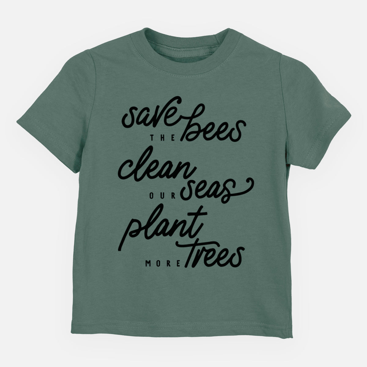 Bees Seas Trees - Typography - Toddler/Youth Shirt