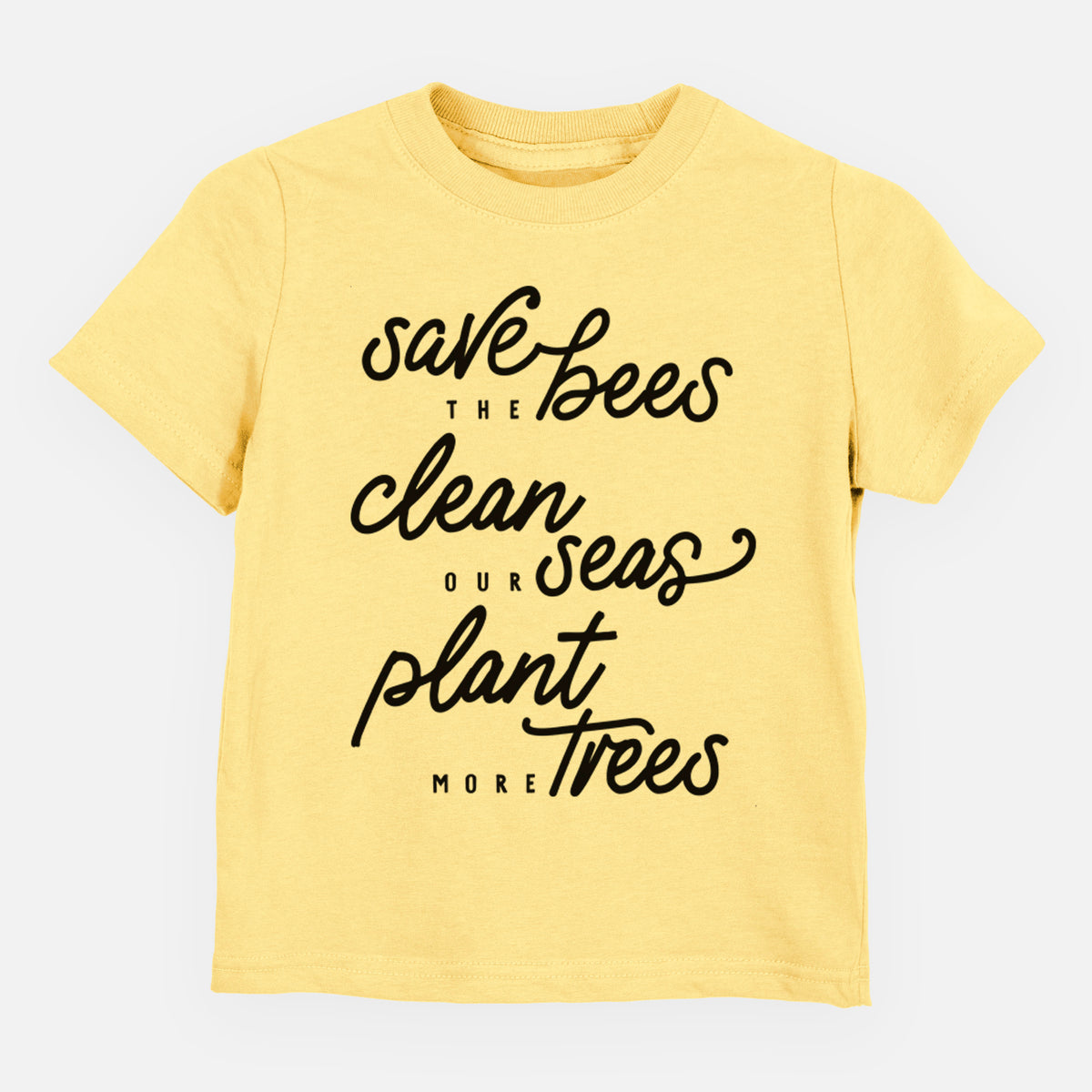 Bees Seas Trees - Typography - Toddler/Youth Shirt