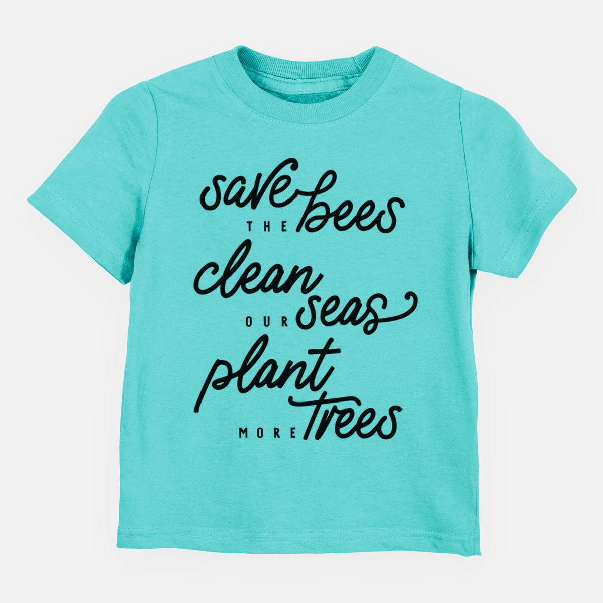 Bees Seas Trees - Typography - Toddler/Youth Shirt