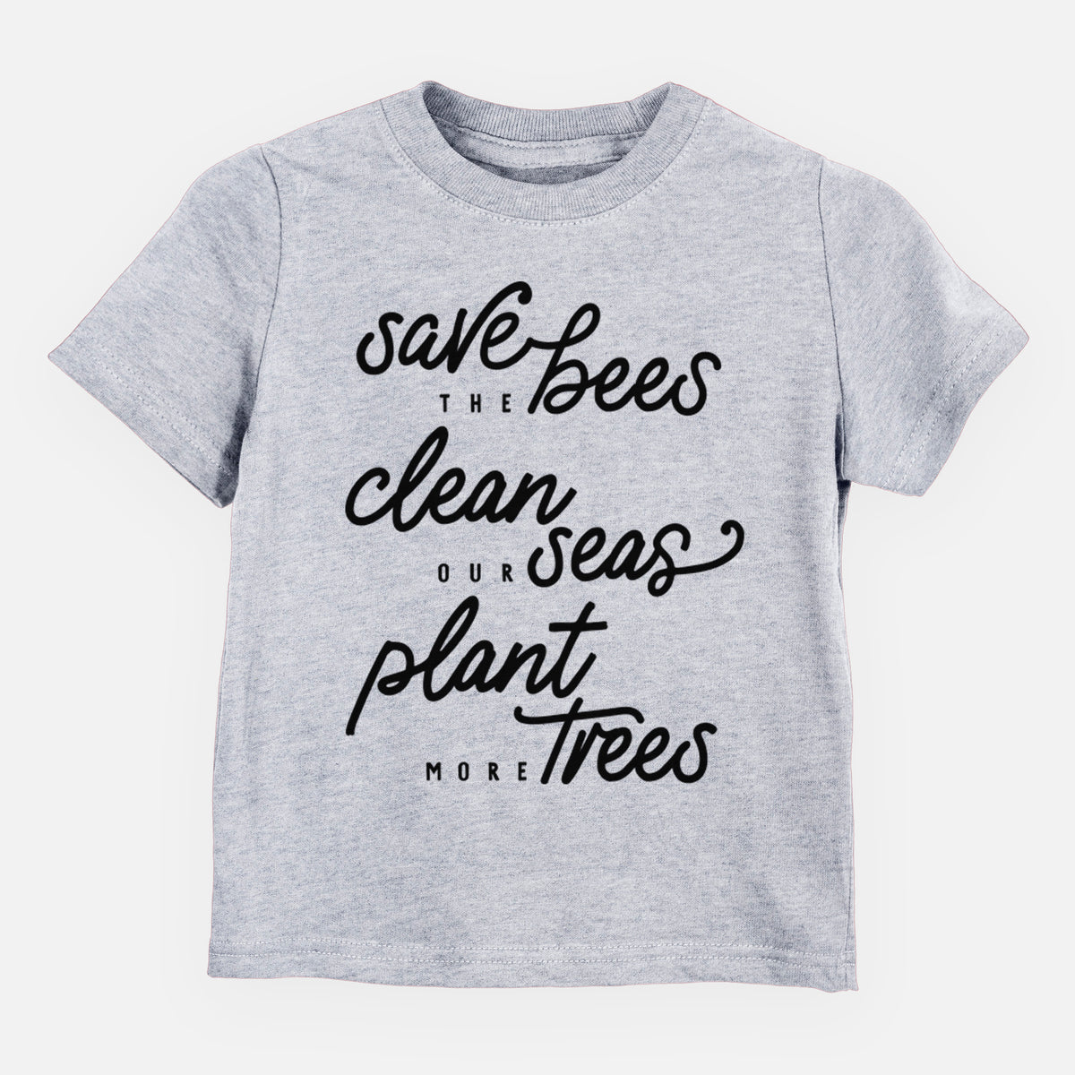 Bees Seas Trees - Typography - Toddler/Youth Shirt