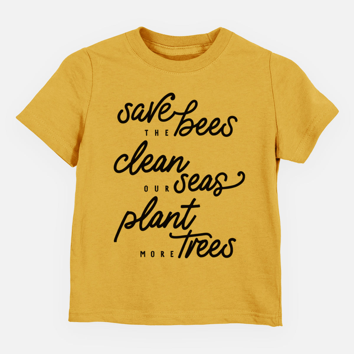 Bees Seas Trees - Typography - Toddler/Youth Shirt
