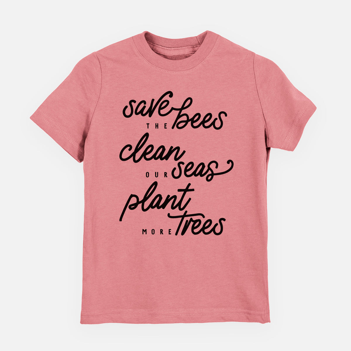 Bees Seas Trees - Typography - Toddler/Youth Shirt