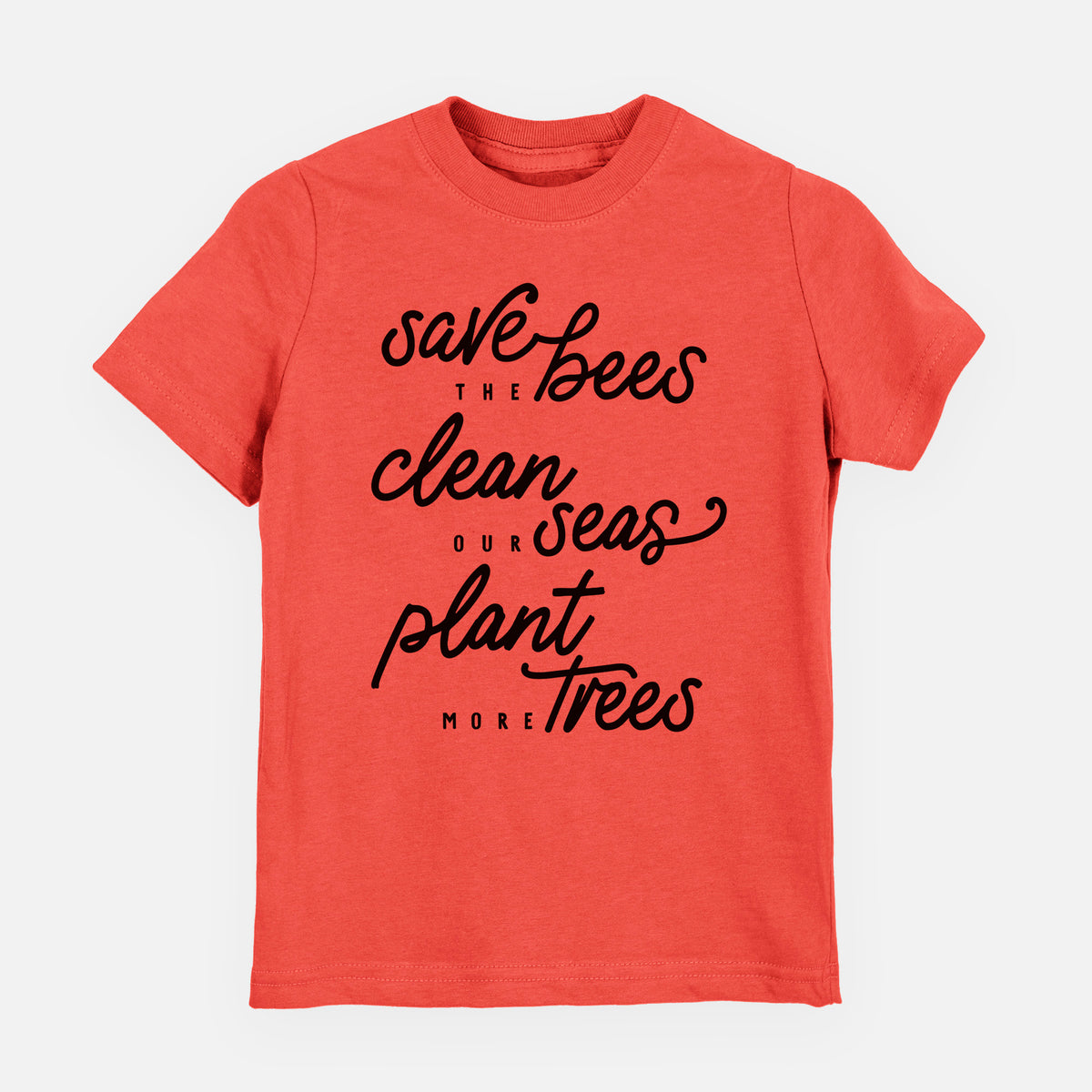 Bees Seas Trees - Typography - Toddler/Youth Shirt