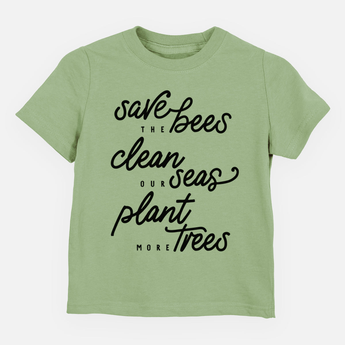Bees Seas Trees - Typography - Toddler/Youth Shirt