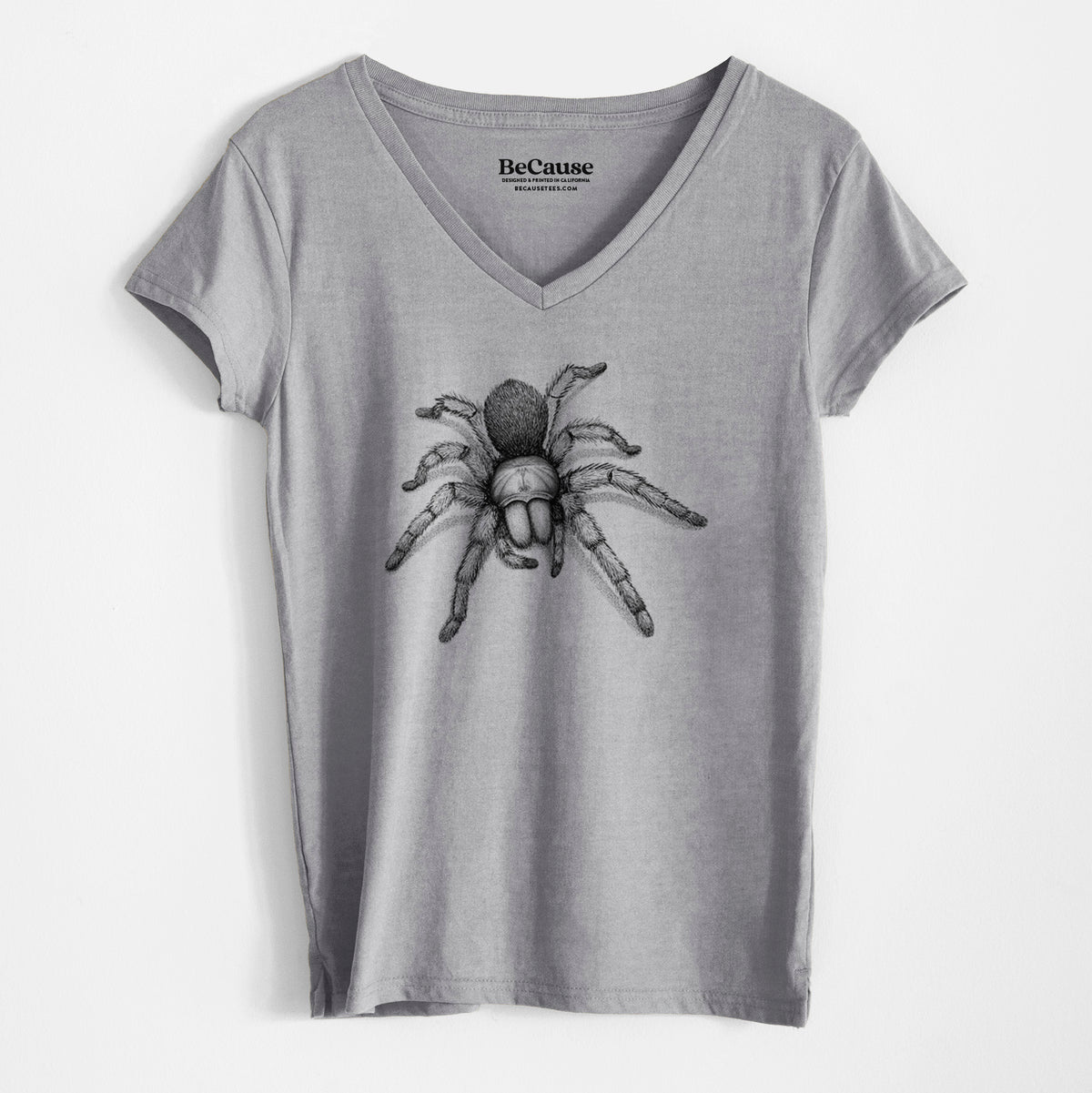 Desert Blonde Tarantula - Aphonopelma chalcodes - Women&#39;s 100% Recycled V-neck