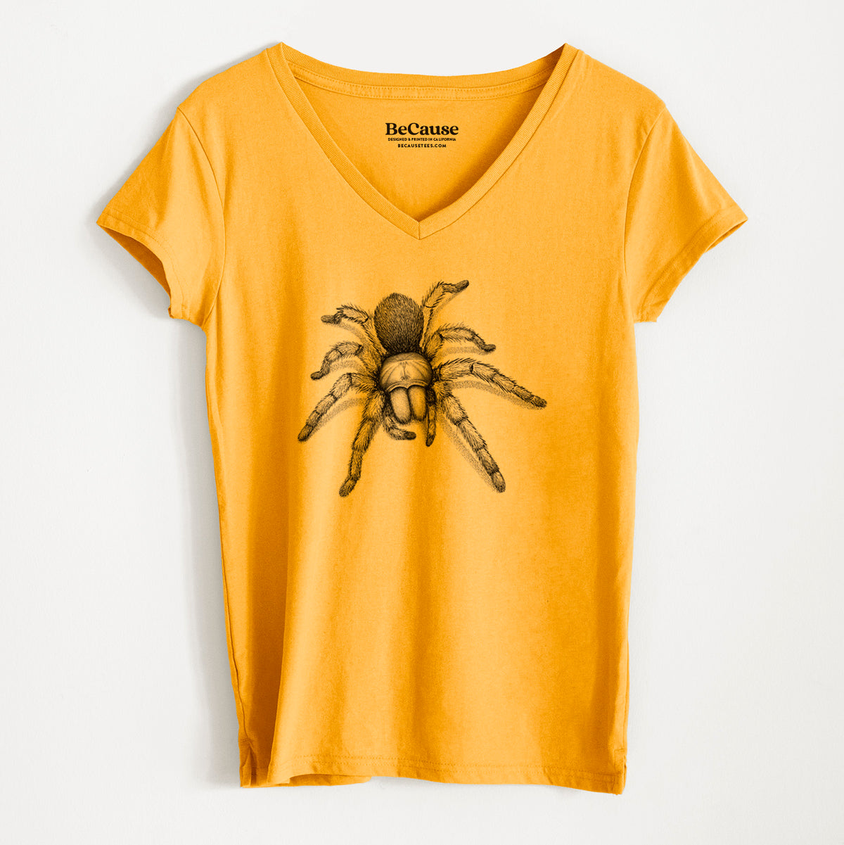 Desert Blonde Tarantula - Aphonopelma chalcodes - Women&#39;s 100% Recycled V-neck