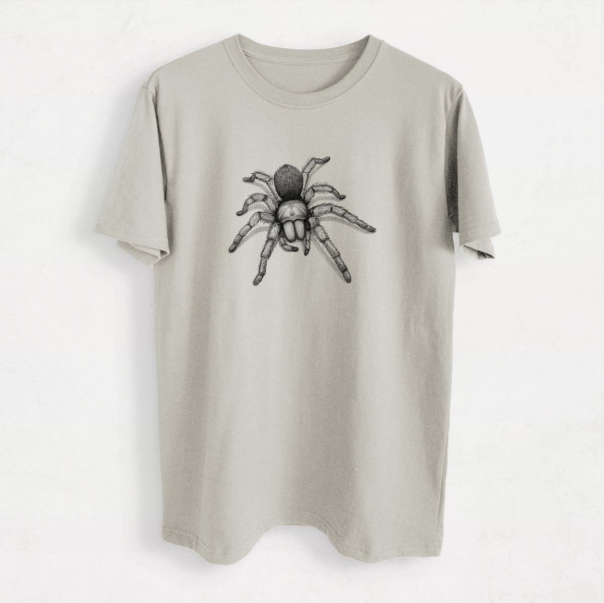 Desert Blonde Tarantula - Aphonopelma chalcodes - Heavyweight Men&#39;s 100% Organic Cotton Tee
