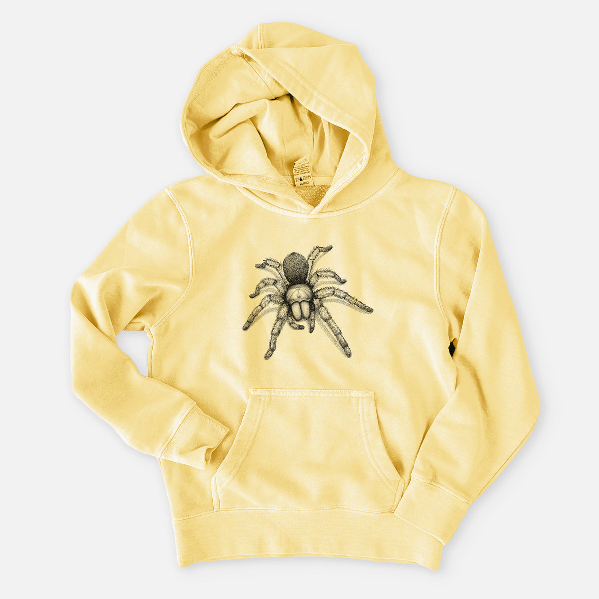 Desert Blonde Tarantula - Aphonopelma chalcodes - Youth Pigment Dyed Hoodie