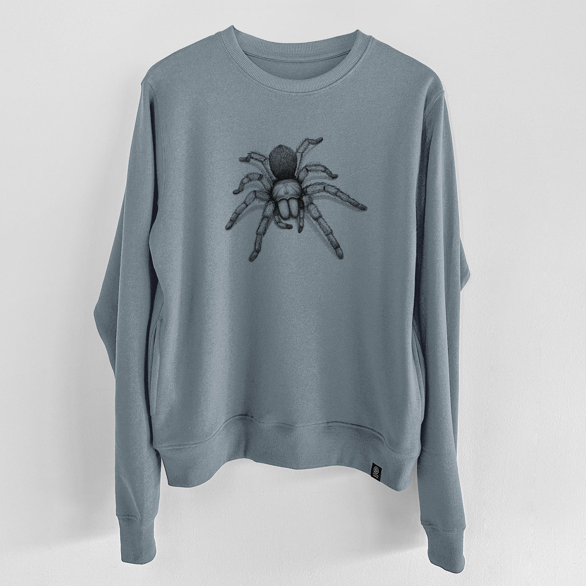 Desert Blonde Tarantula - Aphonopelma chalcodes  - Unisex Reclaimed Crewneck Sweatshirt