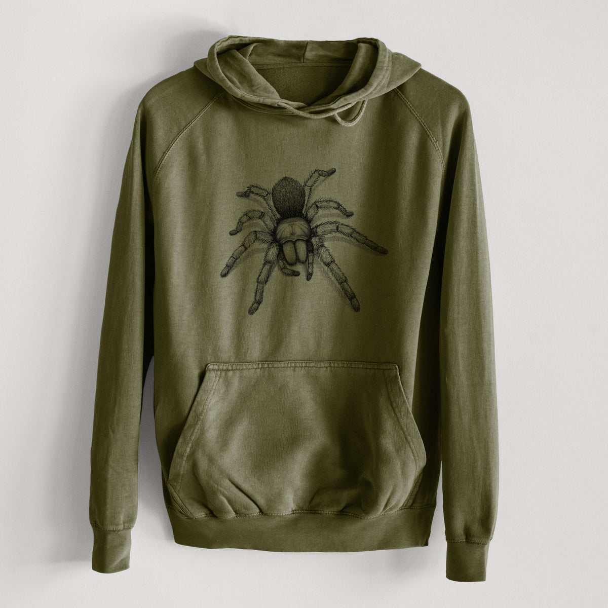 Desert Blonde Tarantula - Aphonopelma chalcodes  - Mid-Weight Unisex Vintage 100% Cotton Hoodie