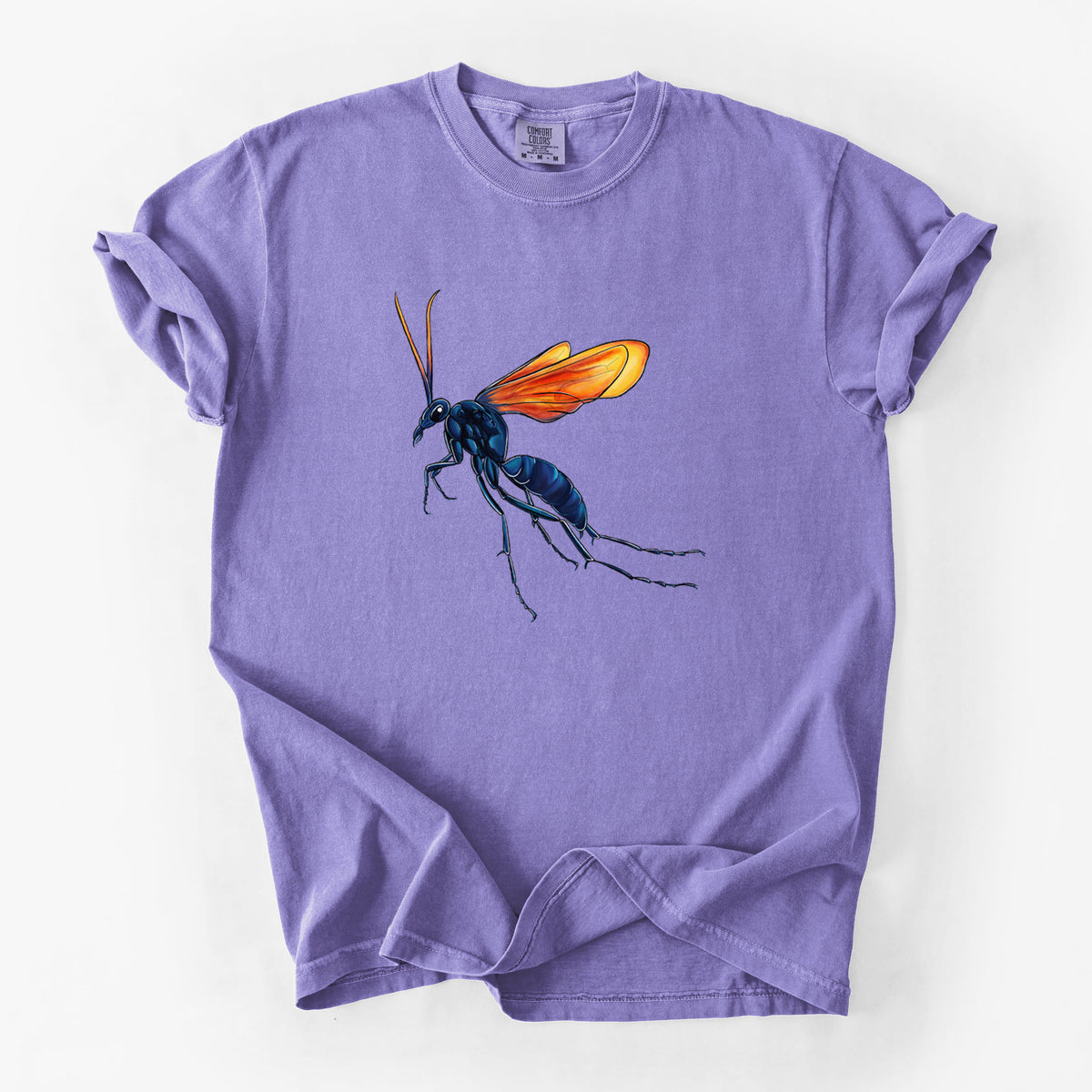 Tarantula Hawk Wasp - Pepsis grossa - Unisex Comfort Colors Garment-Dyed Heavyweight T-shirt