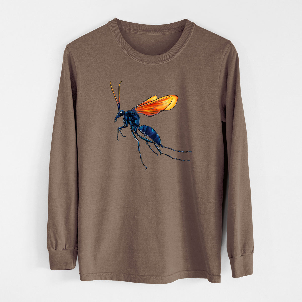 Tarantula Hawk Wasp - Pepsis grossa - Unisex Comfort Colors 100% Cotton Long Sleeve