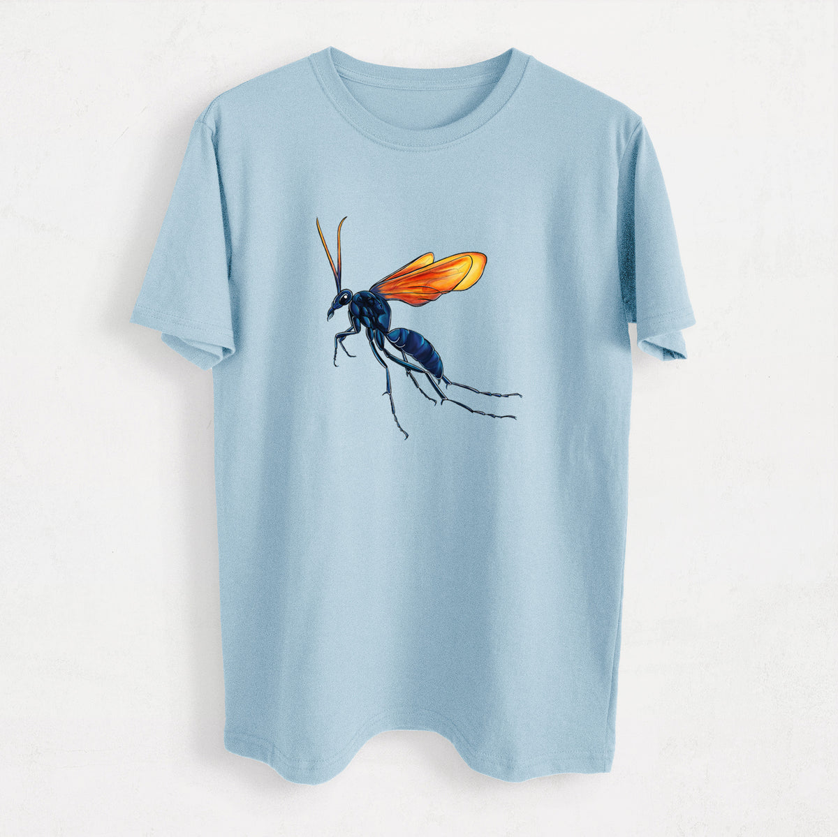 Tarantula Hawk Wasp - Pepsis grossa - Heavyweight Men&#39;s 100% Organic Cotton Tee