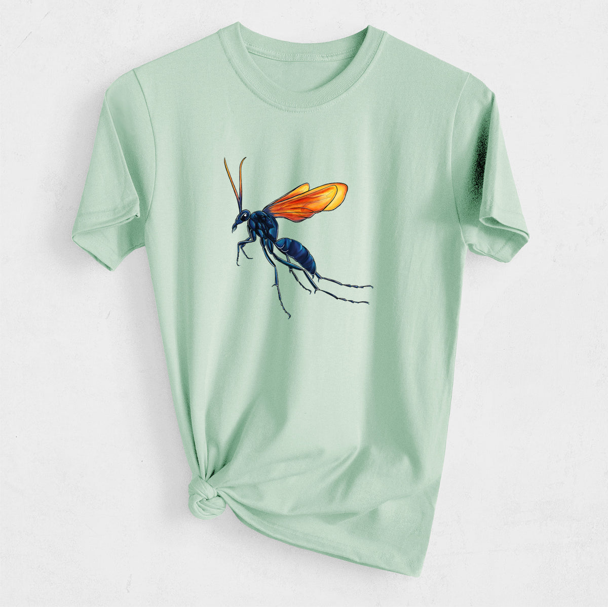 Tarantula Hawk Wasp - Pepsis grossa - Heavyweight Men&#39;s 100% Organic Cotton Tee