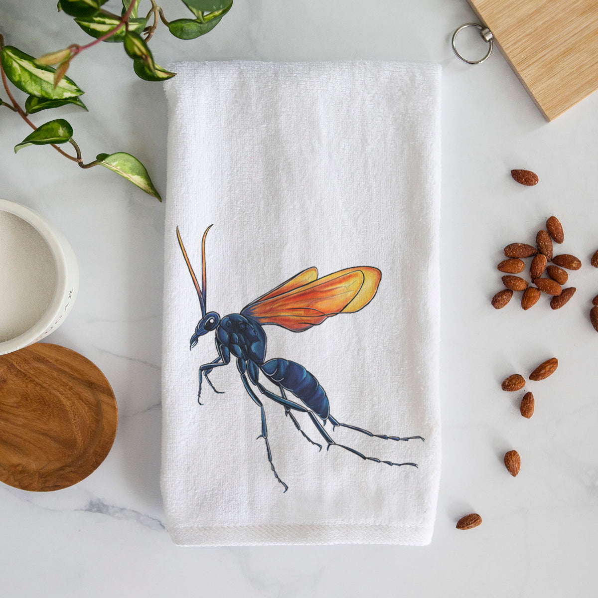 Tarantula Hawk Wasp - Pepsis grossa Premium Hand Towel