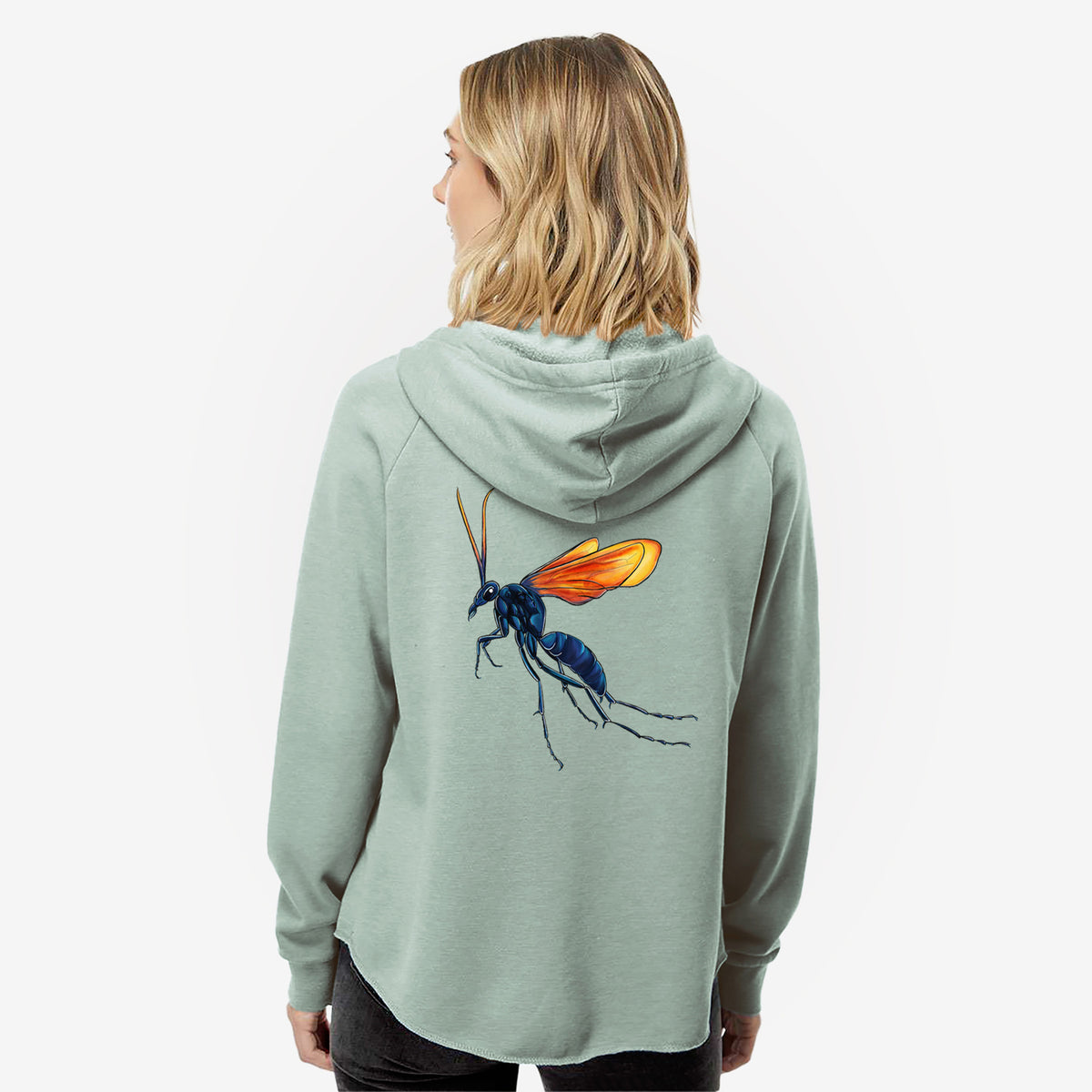 Tarantula Hawk Wasp - Pepsis grossa - Women&#39;s Cali Wave Zip-Up Sweatshirt