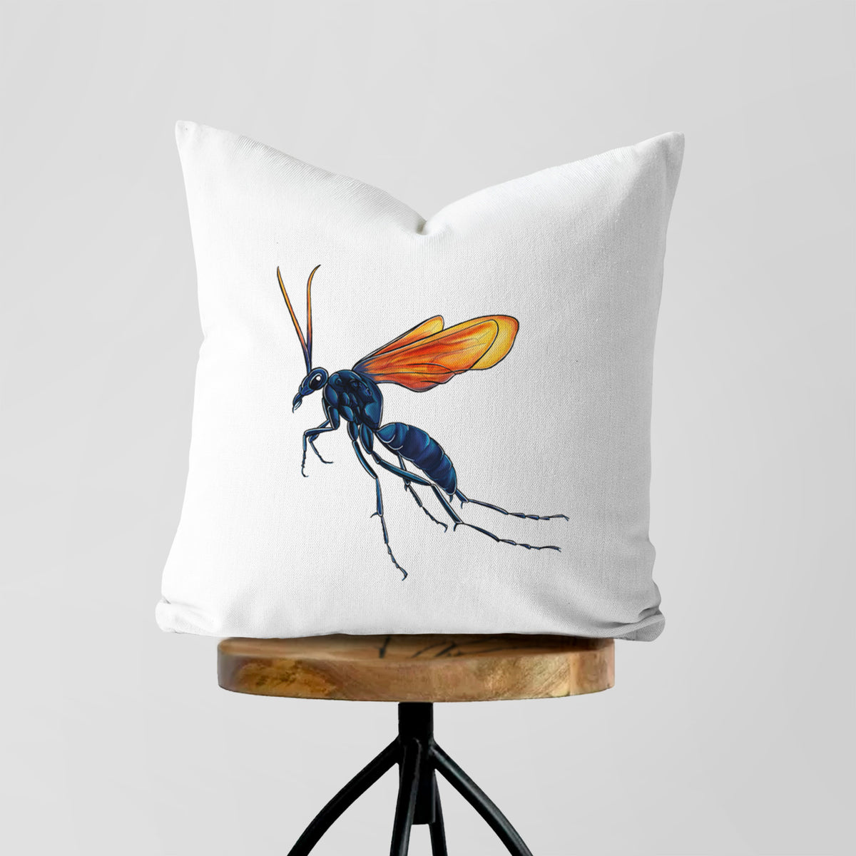 Tarantula Hawk Wasp - Pepsis grossa - Throw Pillow Cover