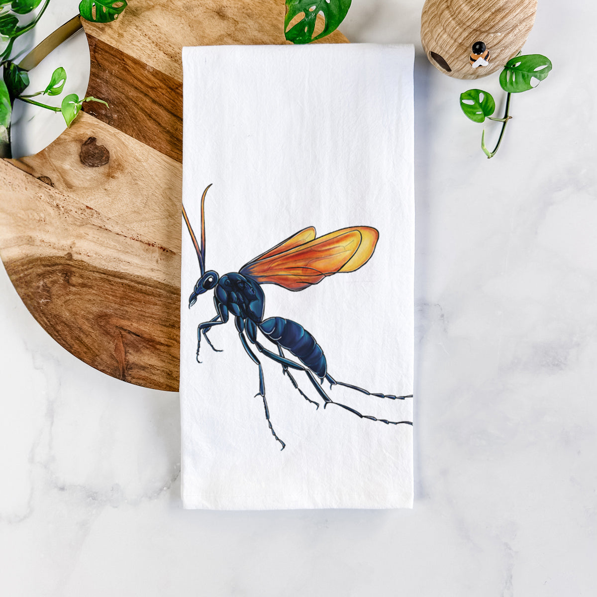 Tarantula Hawk Wasp - Pepsis grossa Tea Towel