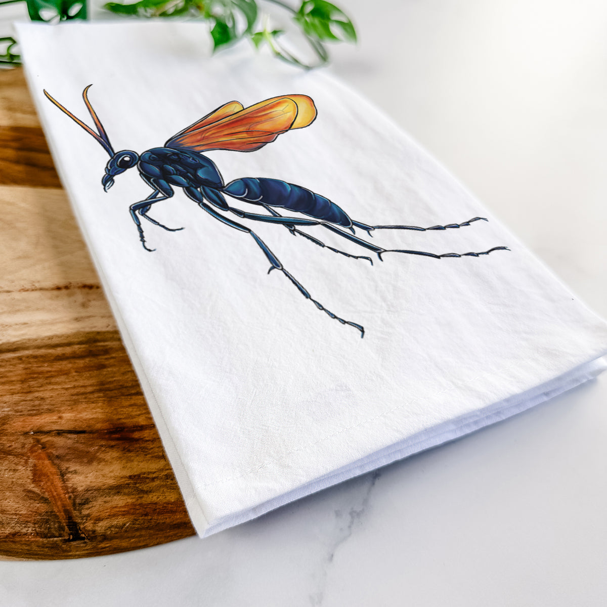 Tarantula Hawk Wasp - Pepsis grossa Tea Towel