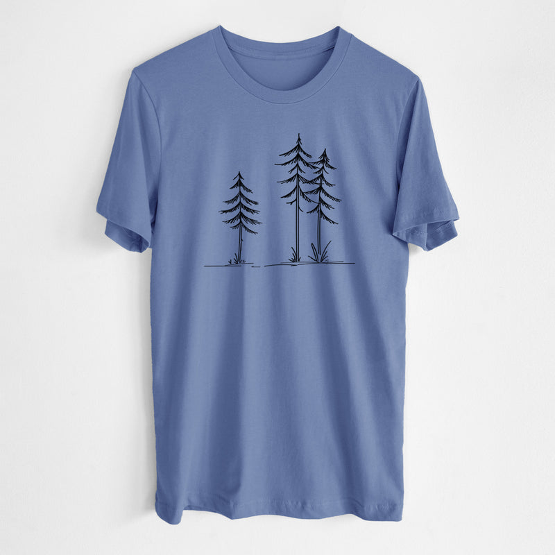Three Pines - Lightweight 100% Cotton Unisex Crewneck