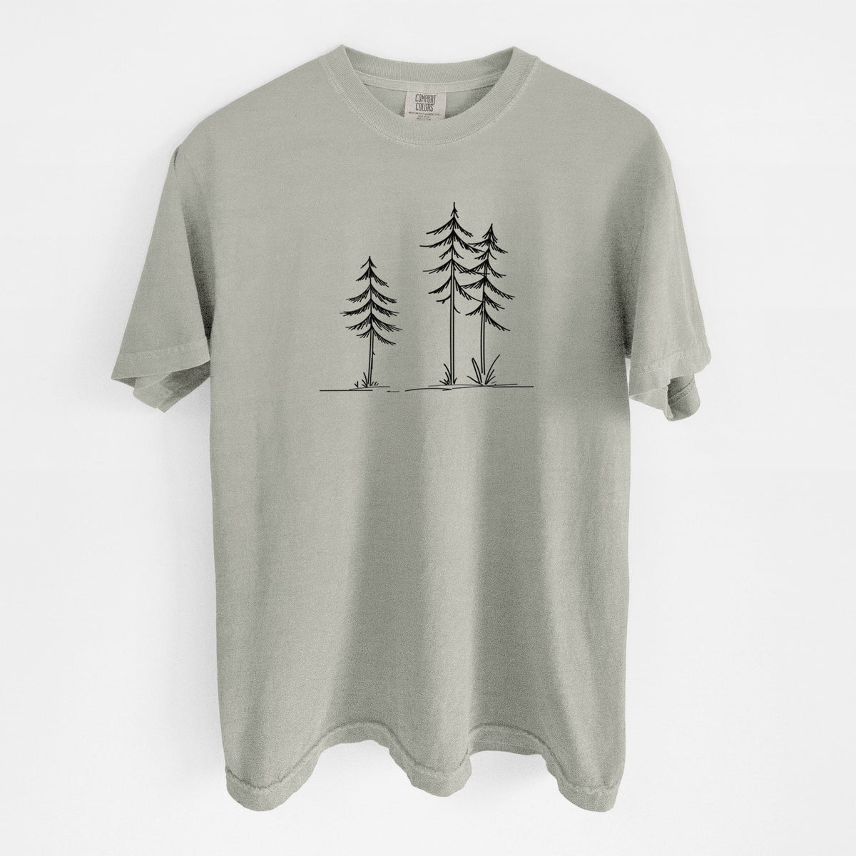 Three Pines - Unisex Comfort Colors Garment-Dyed Heavyweight T-shirt in Sandstone
