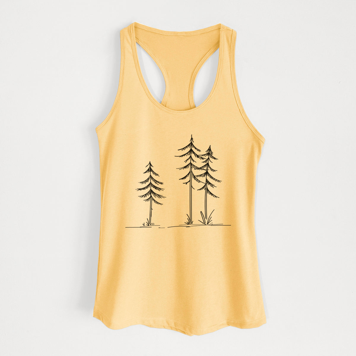 Three Pines - Women's Racerback Tanktop in Banana Cream