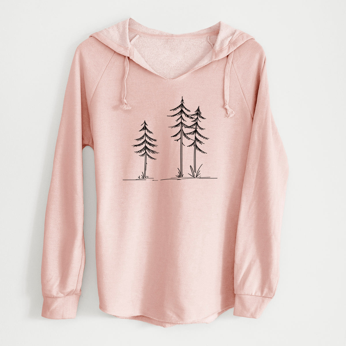 Three Pines - Cali Wave Hooded Sweatshirt in Blush