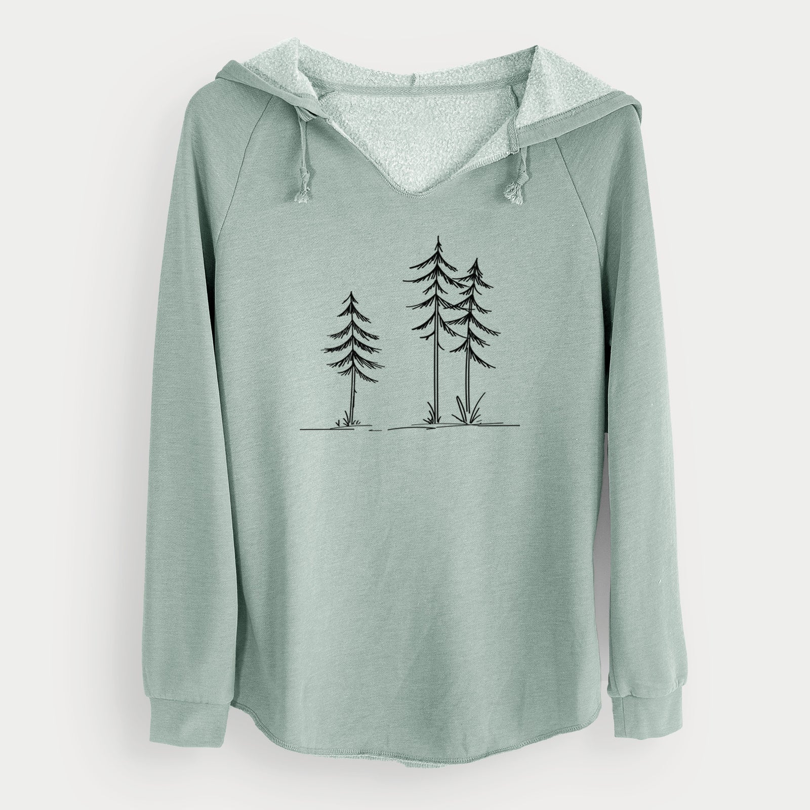Three Pines - Cali Wave Hooded Sweatshirt in Sage