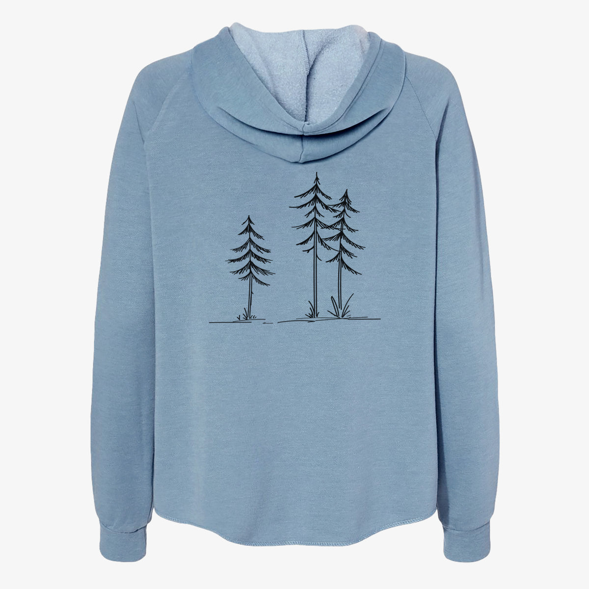 Three Pines - Women's Cali Wave Zip-Up Sweatshirt in Misty Blue