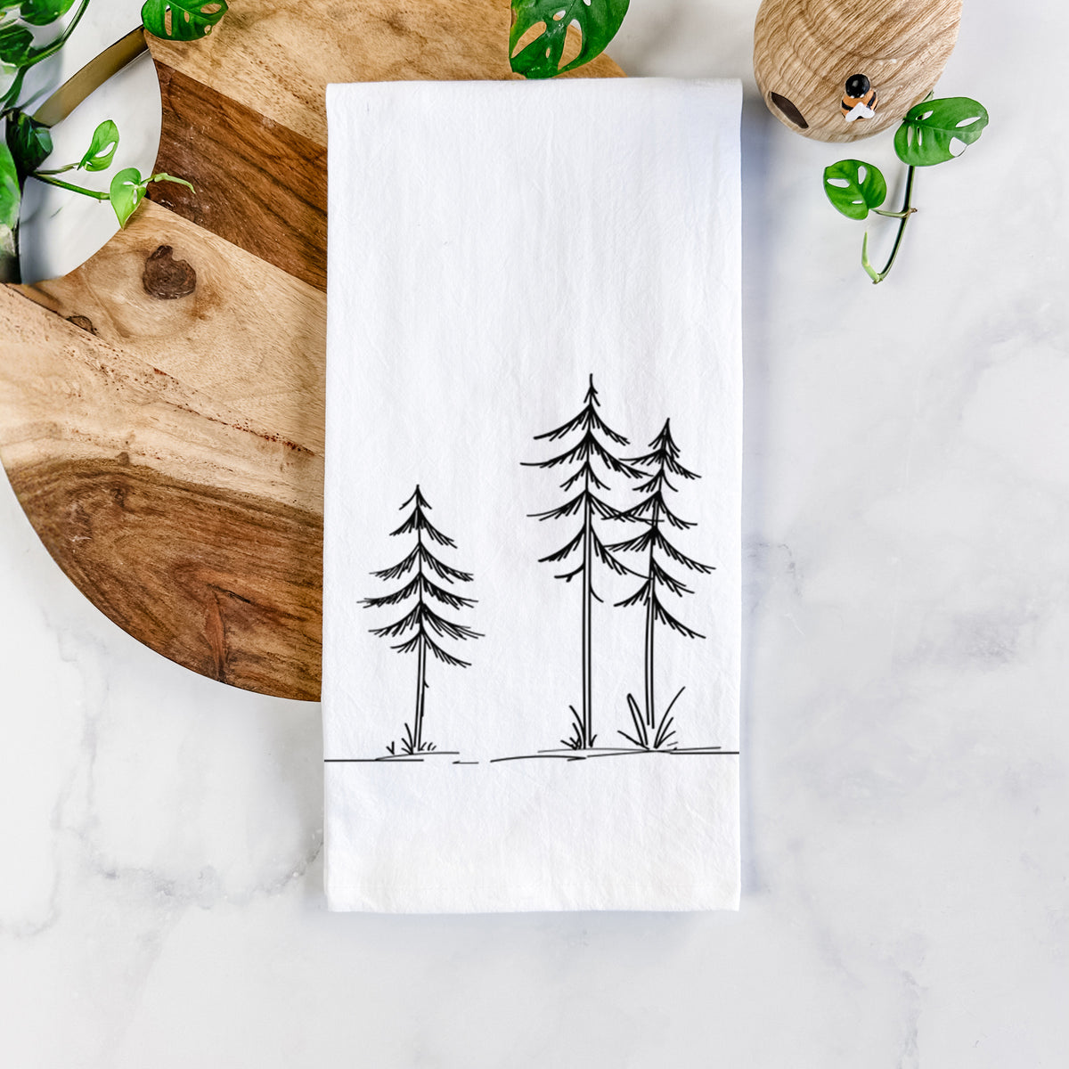 Three Pines Tea Towel