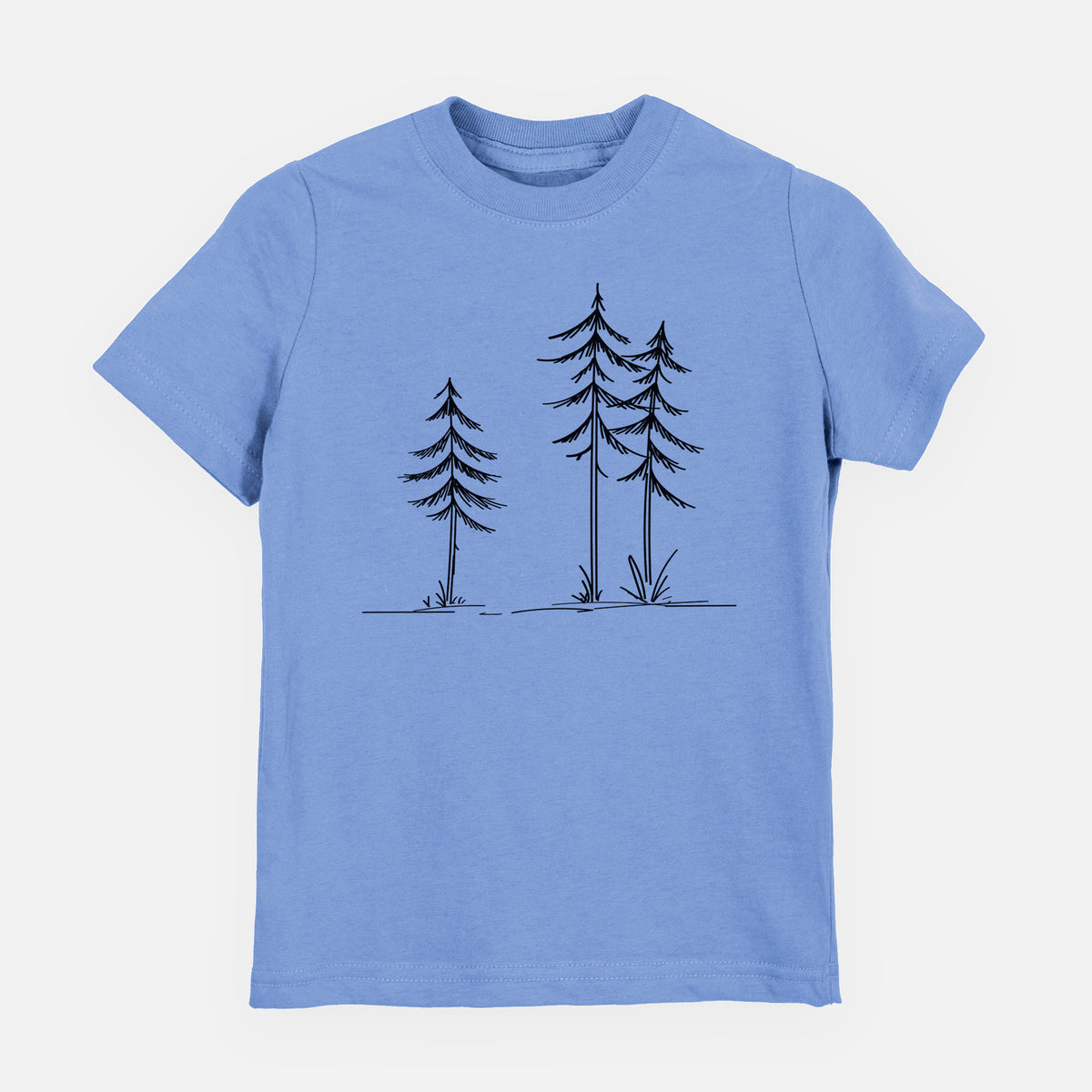 Three Pines - Toddler/Youth Shirt in Carolina Blue