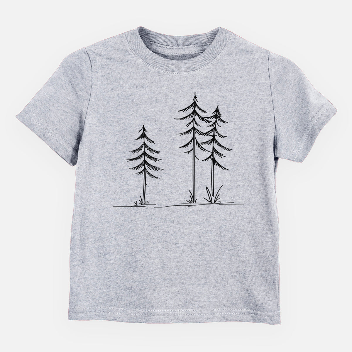 Three Pines - Toddler/Youth Shirt in Heather Grey