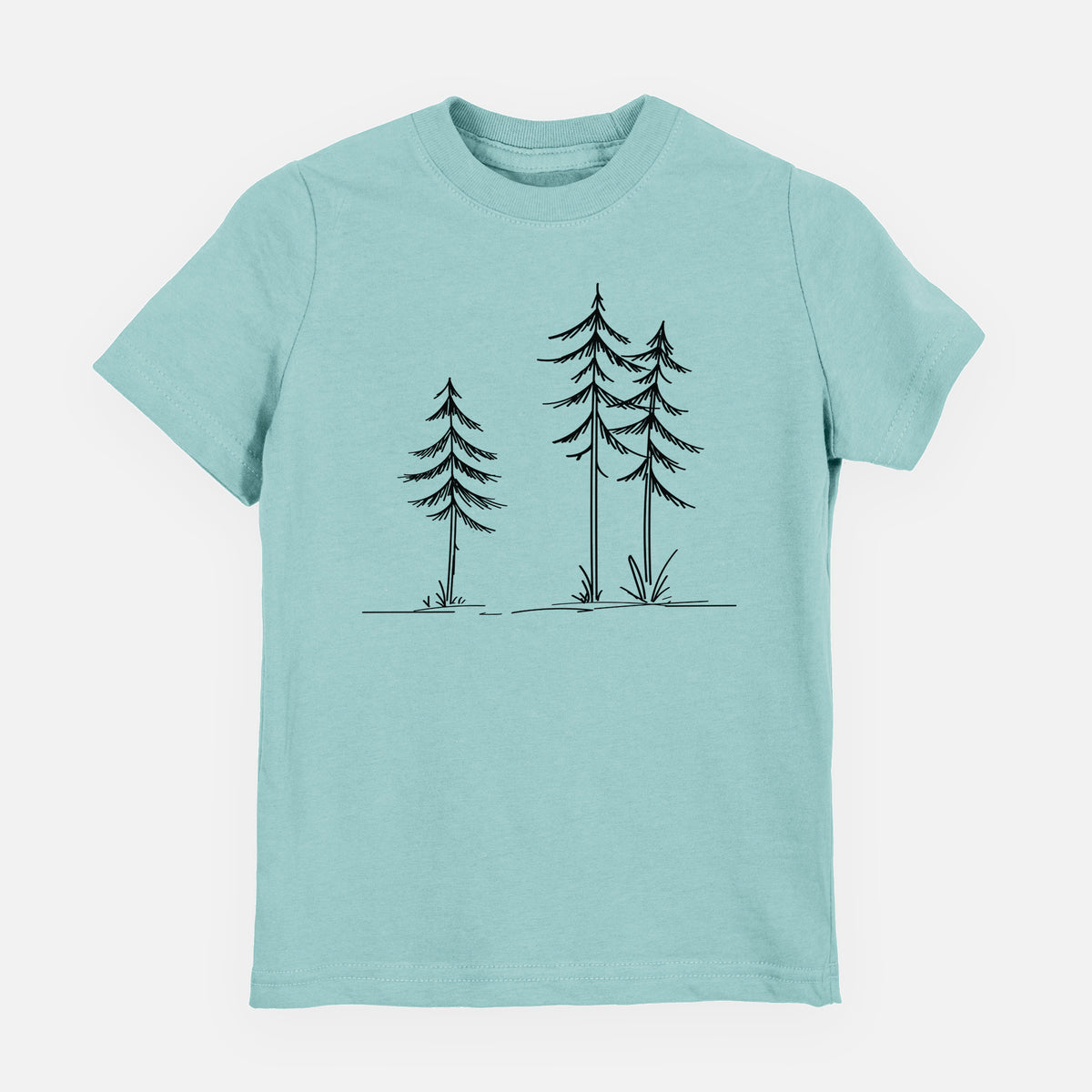 Three Pines - Toddler/Youth Shirt in Saltwater