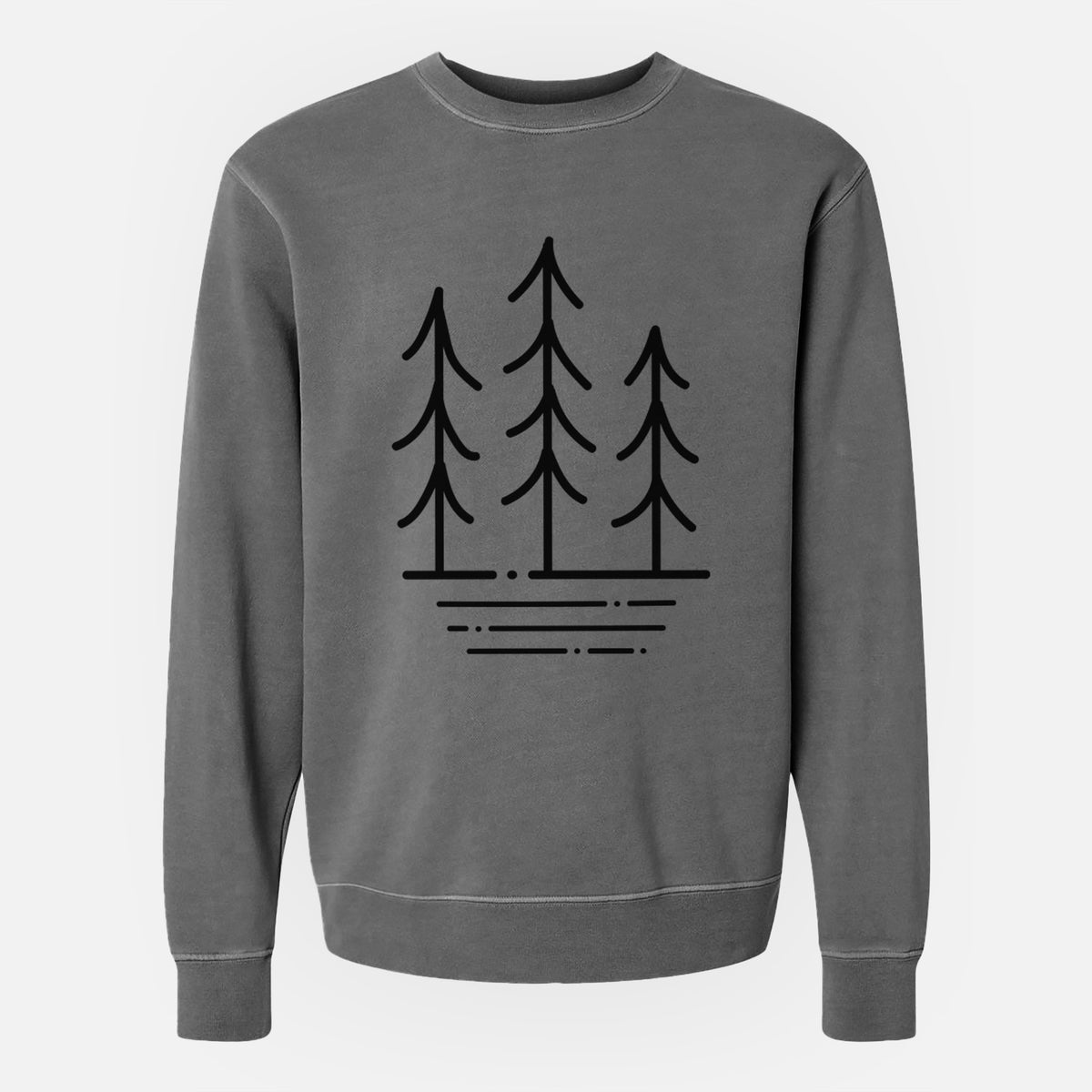 Three Trees - Unisex Pigment Dyed Crew Sweatshirt