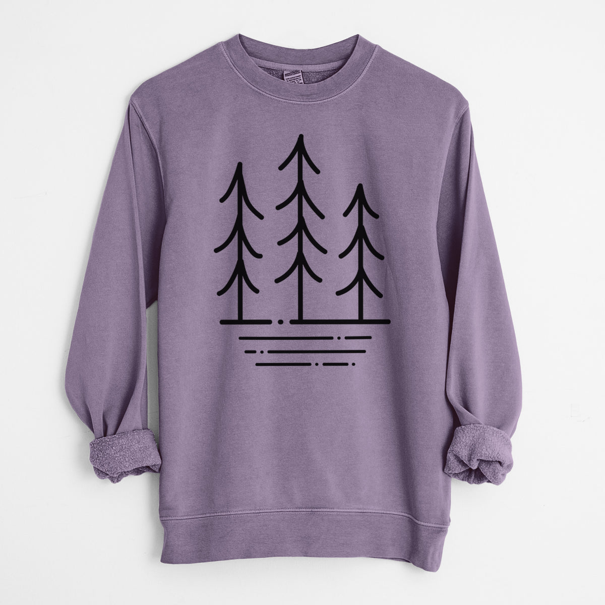 Three Trees - Unisex Pigment Dyed Crew Sweatshirt