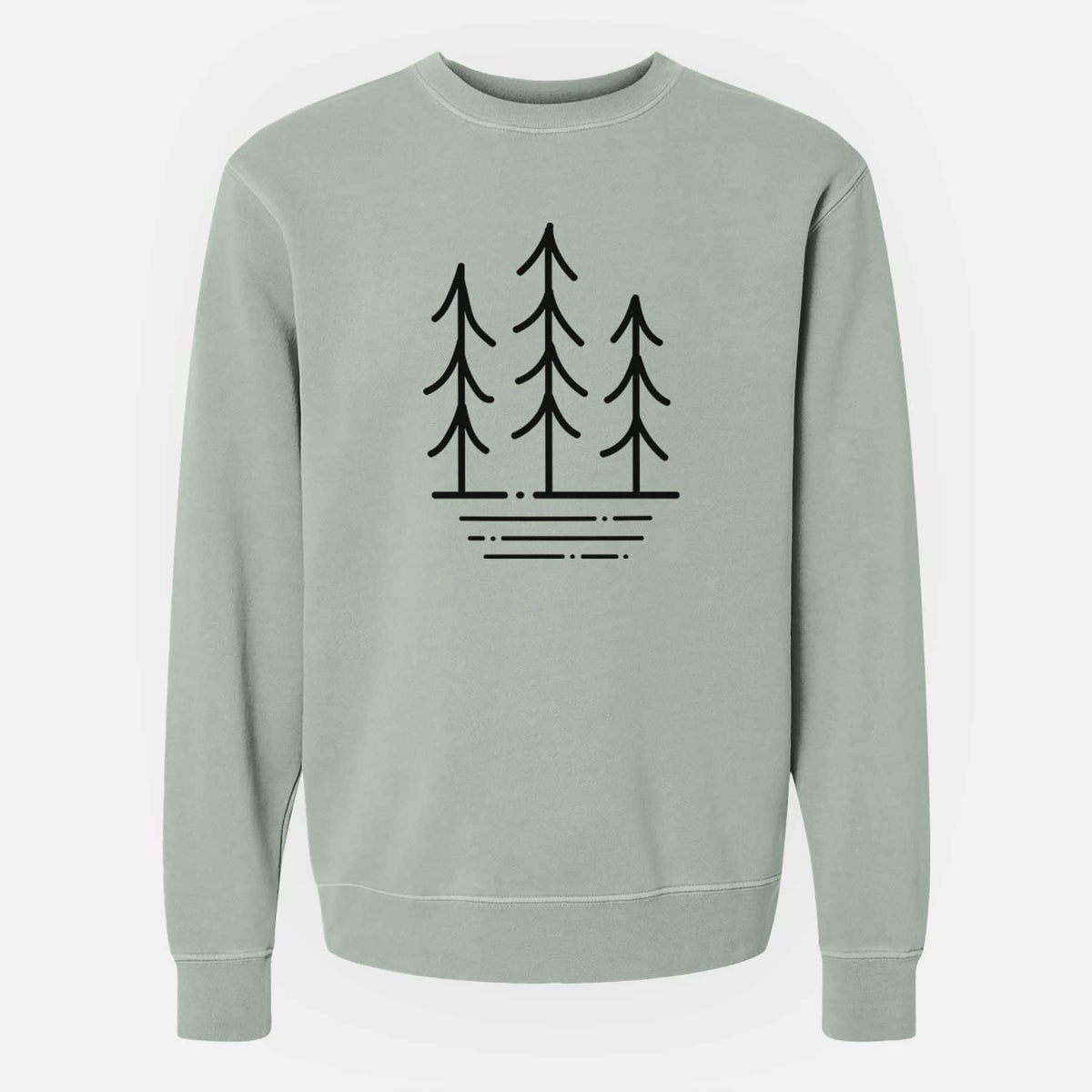 Three Trees - Unisex Pigment Dyed Crew Sweatshirt